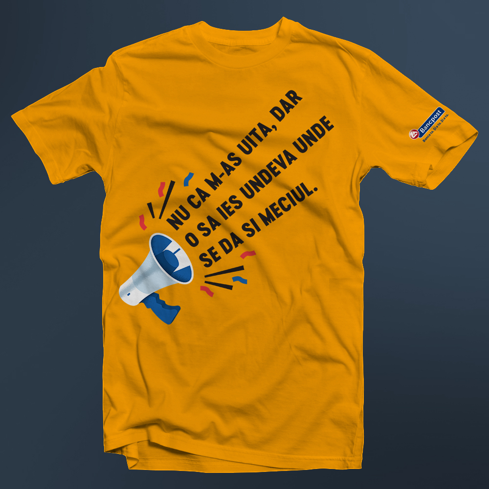 Simulare Tricou Bancpost 2 fata